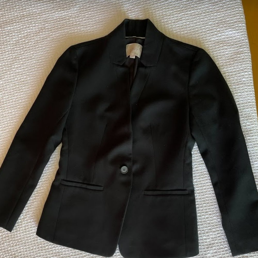 Ann Taylor Loft Professional Blazer - Black - 4P Modern